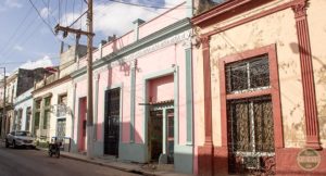 Lugar donde residió el Dr. Sánchez Zamora. Calle Tello Lamar (Río) No. 64, Matanzas.