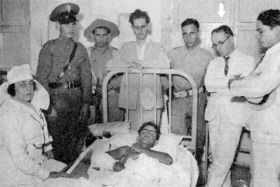 Uno de los heridos en la batalla del Morrillo (8 mayo 1935), María Luján encargada de la sala y el comerciante Ricardo Linares.