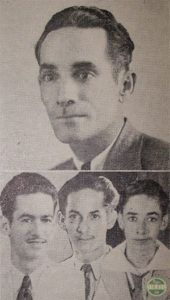 Adolfo Marrero Zamora y sus hijos Rubén, Jesús y Francisco.