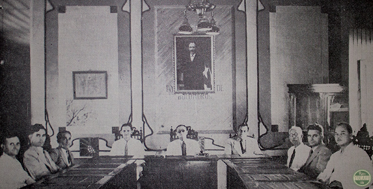 Julio Cepero Molina, Presidente del Ayuntamiento de Bolondrón y Concejales (1941).