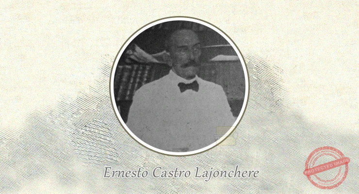 Dr. Ernesto Castro Lajonchere registrador de la propiedad en Cárdenas (Ca. 1924).