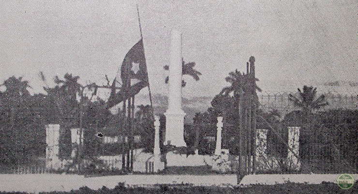 Monumento donde reposan los restos del Coronel Clotilde García, muerto heroicamente en acción de guerra en las cercanías de Los Arabos barrio de Macagua.
