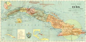 Ubicación de la provincia de Oriente en la Isla de Cuba. Fuente: B. N. Francia