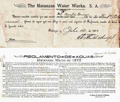 Reglamento de aguas del acueducto de Matanzas, vigente desde marzo de 1878 hasta abril de 1883