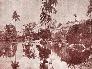Represa de los manantiales en 1880.