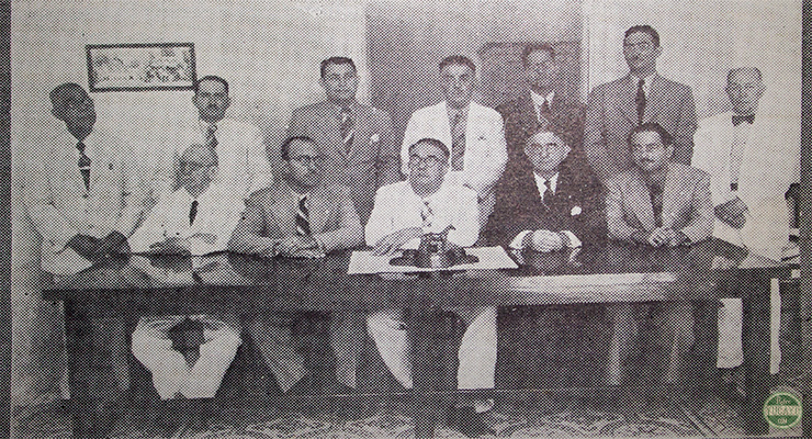 Directiva del Colegio de Procuradores de Matanzas en 1941.