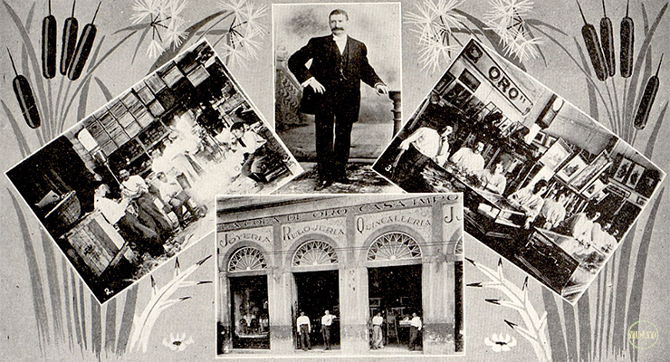 La Copa de Oro de José García, sus talleres y departamento de ventas hacia 1917.