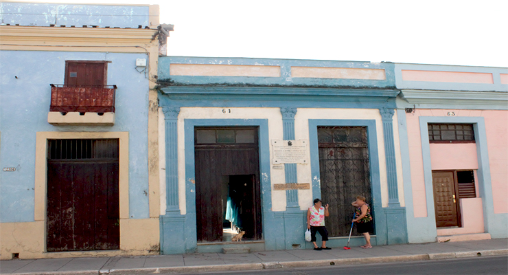 Vista de la residencia del Ilustre Hno. Ricardo A. Byrne y Pérez en Tirry 61, ciudad de Matanzas.