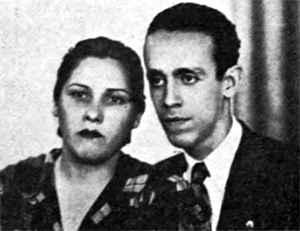 Rvdo. Juan F. Naranjo, Pastor Bautista de Aguacate y su esposa María C. Fleites.