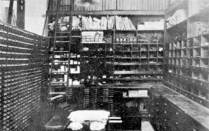 The National Cash Register Co. Almacén de piezas de repuesto (Ca. 1925).