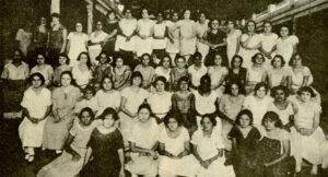 Trabajadoras de la Fábrica de Fósforos La Luz de Oriente en 1925.