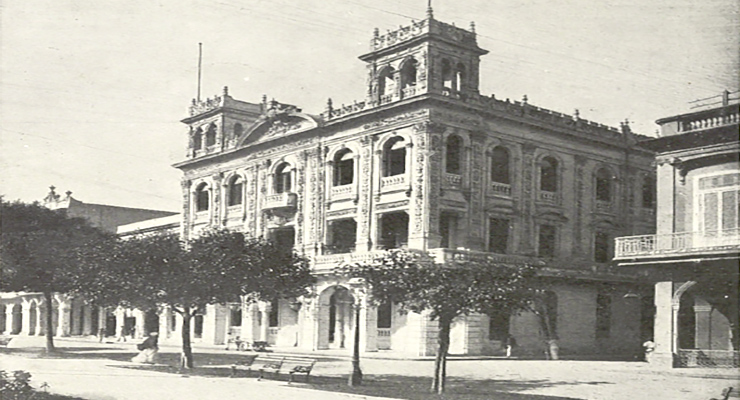 Edificio del Casino Español de la Habana, en el paseo del Prado (Ca. 1917).