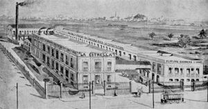 Vista general de la Fábrica La Estrella (Ca. 1901)