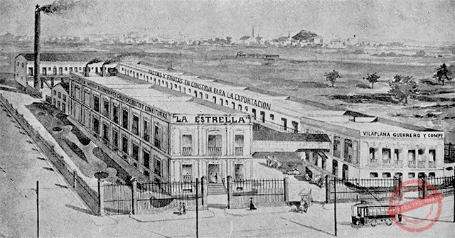 Vista general de la Fábrica La Estrella (Ca. 1901)