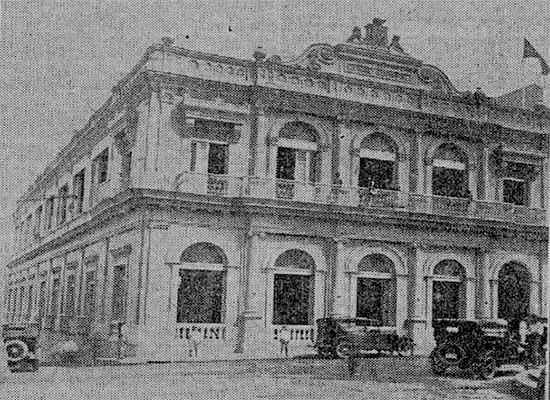 Hermoso edificio del Casino Español inaugurado el diez de octubre de 1926 en Matanzas (Foto: Diario de la Marina).