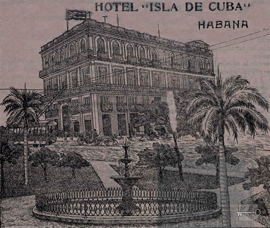 Hotel Café y Restaurante Isla de Cuba en Monte 45, Habana (Marzo 1912).