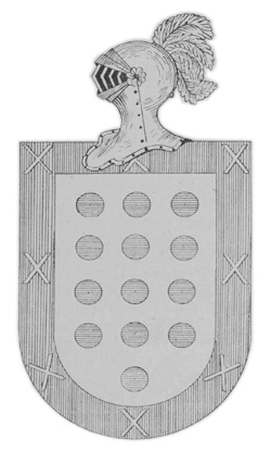 Escudo de Armas de los  Velázquez y Cuéllar.