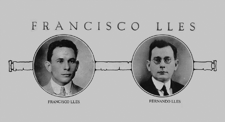 Francisco Lles y su hermano Fernando Lles (Foto de Social 1921).