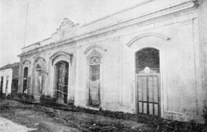 Jefatura de Policía, Estación de Bomberos y Escuela Conyedo en Santa Clara (Ca. 1895).
