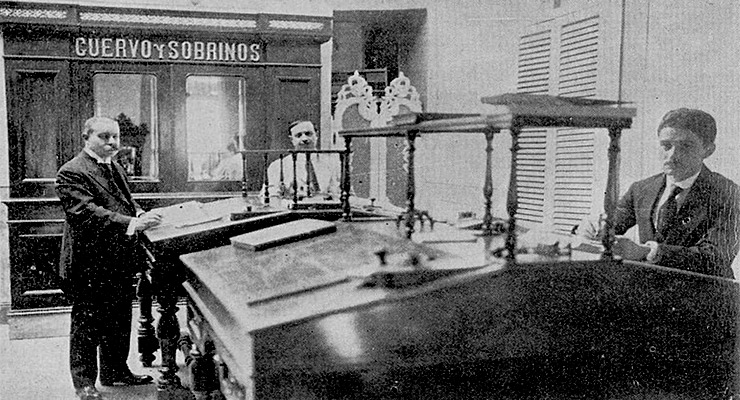 Cuervo y Sobrinos oficinas generales en la Habana (Ca. 1917).