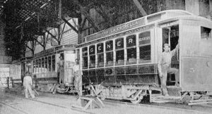 Carros del Ferrocarril Eléctrico y Tranvía de Matanzas (Ca. 1917).
