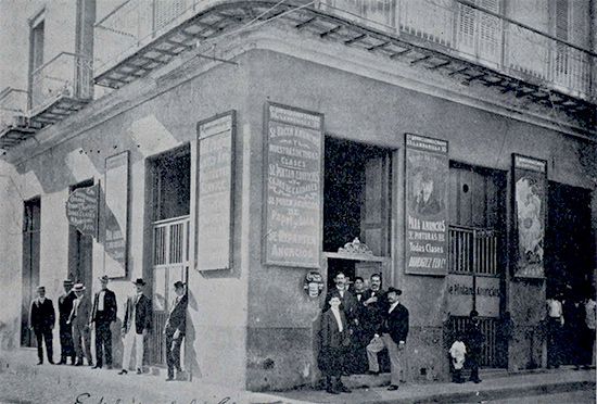 Edificio de la Compañía Anunciadora Cubana en la calle de Lamparilla  55, Habana (Ca. 1907).