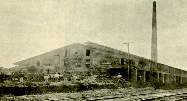 Fábrica de ladrillos Capdevila S. A. Vista exterior (Ca. 1925).