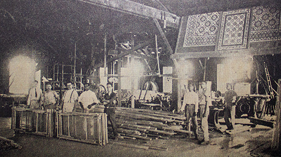 Fábrica de mosaicos de la firma Altuna y Obias S. en C. en Matanzas (Ca. 1924).