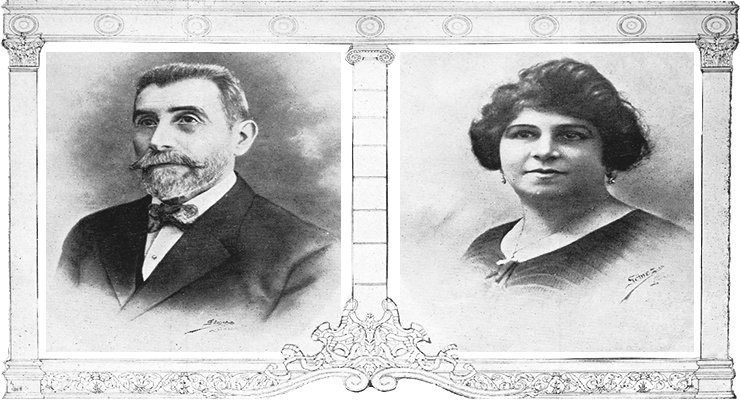 Nicanor del Campo y su esposa Emilia Acosta del Campo.
