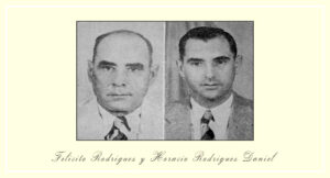 Felicito Rodríguez y su hijo Horacio Ro­dríguez Daniel (Ca. 1942).