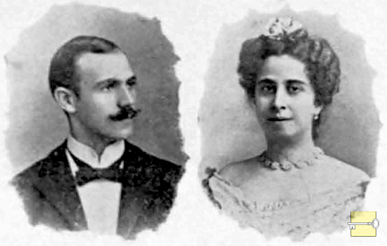 Georgina Serpa y Oscar Arnoldson (Ca. 1900).