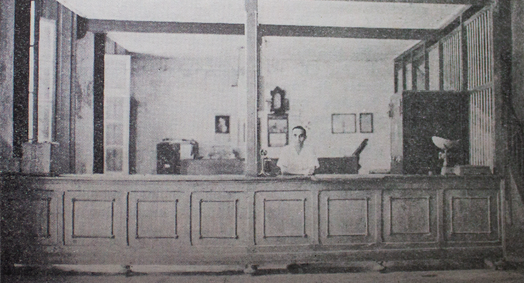 Oficinas de J. Madinabeitia y Compañía y el señor José Madinabeitia Muñoz (Ca. 1942).