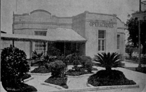 Quinta de salud La Purísima Concepción, gabinete de operaciones a cargo del director Dr. Bernardo Moas (Ca. 1902).