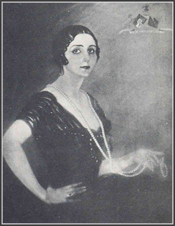 Retrato de la Sra. A. L. de P. por González de la Peña en el Salón de Bellas Artes de la Habana en 1918.