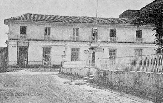 Casino Español y Colegio de Segunda Enseñanza en Sancti Spíritus (Ca. 1895).
