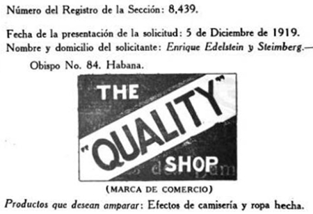 The Quality Shop Marca de Comercio.