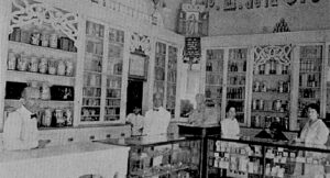 Farmacia José Bory en Sagua la Grande (Ca. 1917).