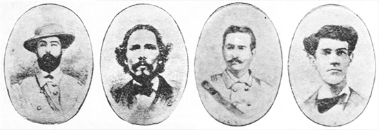 José Boitel, Agustín Santa Rosa, Salvador Penedo y Herminio Quesada.