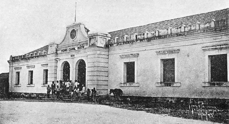 Estación de Pinar del Río del Ferrocarril del Oeste (Ca. 1895).