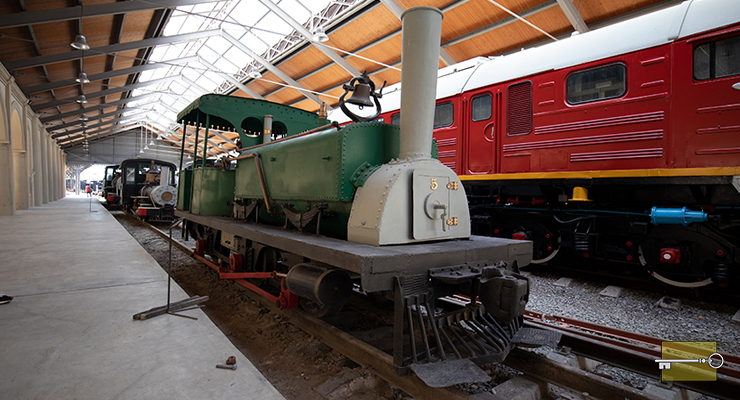 Locomotora de vapor Manning 1873. Museo del Ferrocarril en Cuba, Habana.