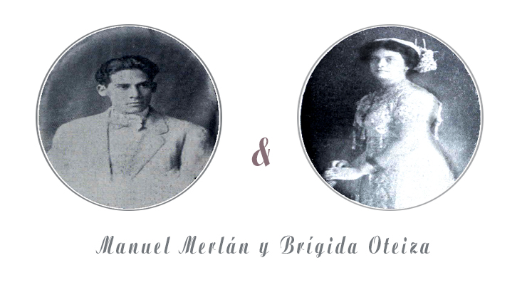 Manuel Merlán y Brígida Oteiza los enamorados de Unión de Reyes (Ca. 1912).