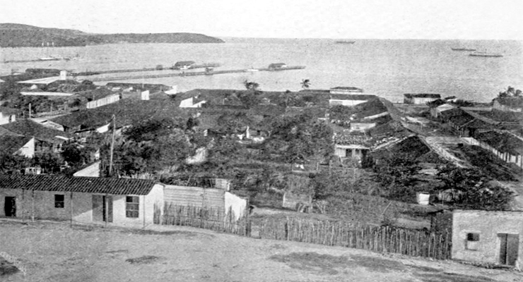 Vista de la ciudad de San Fernando de Nuevitas (Ca. 1918).