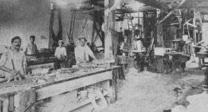 Fundición de Eudaldo Geli. Aspecto del taller de maquinaria en el Cerro, Habana (Ca. 1919).