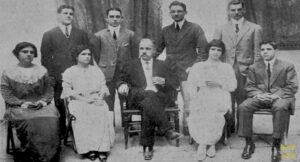 Colegio La Luz en Matanzas: El director Eduardo Meireles Brito y un grupo de profesores (Ca. 1914).
