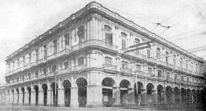 Calixto López y Co. edificio de la fábrica de tabacos y cigarros en Zulueta 48, Habana.