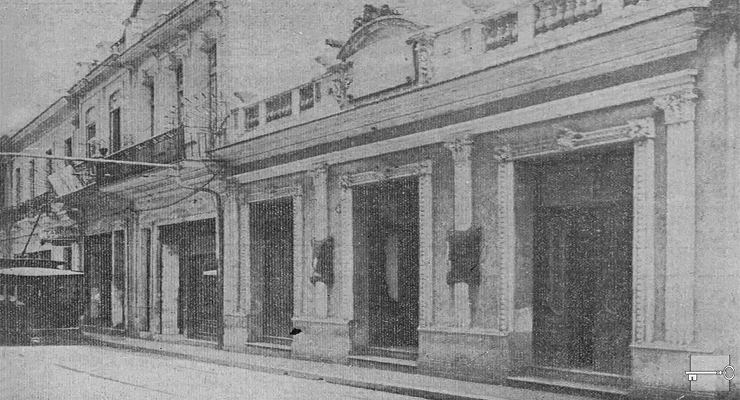 Edificio que ocupaba la fábrica La Competidora Gaditana en la calle de Santa Clara 7, Habana (Ca. 1918).