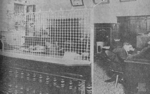 Oficina y escritorio de la fábrica de tabacos Flor de Tomás Gutiérrez (Ca. 1918)