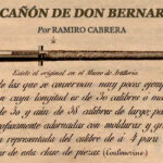 El cañón de don Bernardo por Ramiro Cabrera. Culebrina en una lámina del Diccionario Ilustrado de Artillería publicado en 1853.