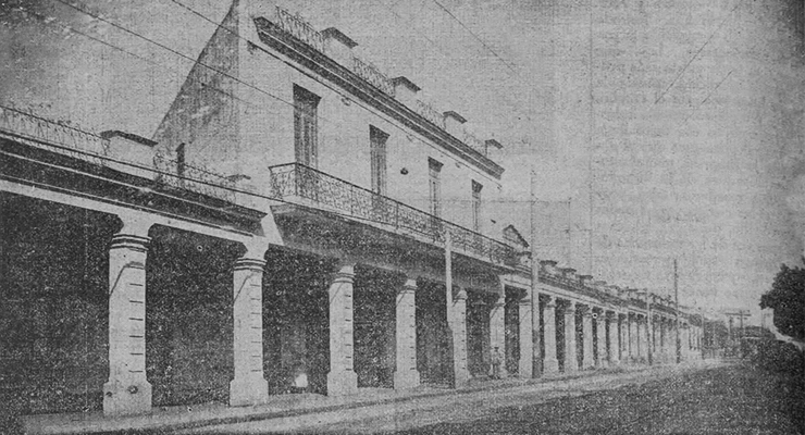 Habanera Industrial. Fachada del edificio de la fábrica de chocolates en Belascoain del 112 al 116 (Habana Ca. 1918).