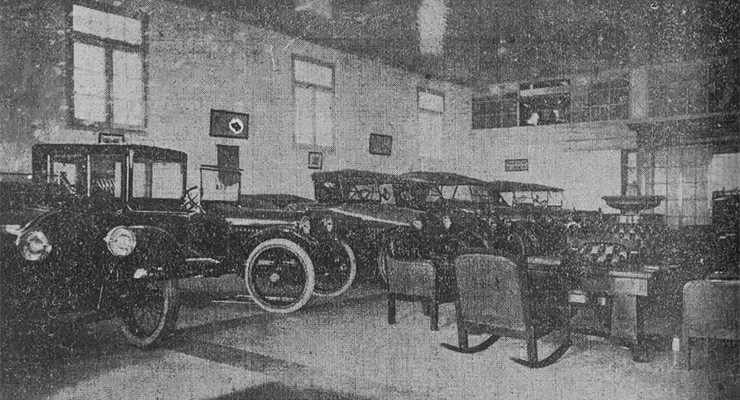 Havana Auto Co. Salón de exposición (Ca. 1918).